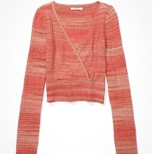 AE Wrap Front Sweater